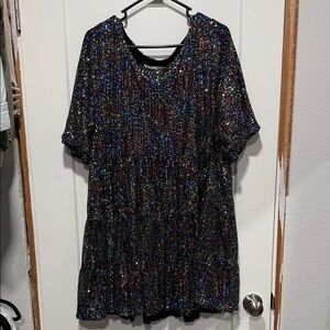 Amazing Lace Multicolor Sequin Dress